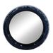 Sagebrook Home 36" Mounted Round Metal Wall Mirror Contemporary Blue Hanging Mirror for Home Decor - 36" x 2" x 36"