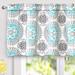 DriftAway Bella Medallion Pattern Room Darkening Rod Pocket Window Curtain Valance Single 52 x 24 - 52" width x 24 " length