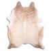 Cowhide Area Rugs NATURAL HAIR ON COWHIDE LIGHT CHAMPAGNE 3 - 5 M GRADE B size ( 32 - 45 sqft ) - Big