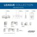 League Collection Three-Light Nickel Farmhouse Foyer Chandelier Light - 16 in x 15 in x 25.62 in