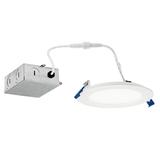 Kichler Direct-to-Ceiling 5 inch Round Slim 27K LED Downlight in White