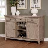 Furniture of America Windswept Rustic Reclaimed Finish 3-drawer Buffet