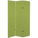 6 ft. Tall Double Sided Olive Canvas Room Divider