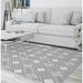 CRISS CROSS DIAMONDS GREY Area Rug by Kavka Designs