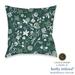 Laural Home kathy ireland® Small Business Network Member Delicate Floral Green Garden Decorative Throw Pillow - 18x18