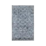 Shahbanu Rugs Ivory Silk With Textured Wool Tabriz Hand Knotted Oriental Rug (3'0" x 5'2") - 3'0" x 5'2"
