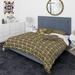 Designart 'Golden Luxury Geometrics XIV' Mid-Century Modern Duvet Cover Comforter Set