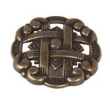 GlideRite 1.375-inch Celtic Medallion Antique Brass Cabinet Knobs (Pack of 10 or 25) - Antique Brass