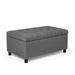 Adeco 35" Tufted Rectangular Storage Ottoman Bench