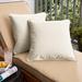 Sorra Home Ivory Corded Indoor/ Outdoor Pillow Set (Set of 2)