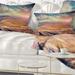 Designart 'Amazing Autumn Landscape in Hills' Landscape Printed Throw Pillow