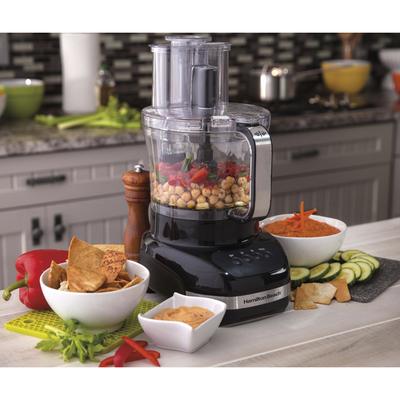 Hamilton Beach Big Mouth Dual Bowl Food Processor - Black