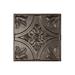 Fasade Traditional Style/Pattern 2 Decorative Vinyl 2ft x 2ft Lay In Ceiling Tile in Smoked Pewter (5 Pack)