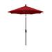 California Umbrella 7.5' Rd. Aluminum/Fiberglass Rib Patio Umb, Deluxe Crank Lift/Collar Tilt, Bronze Finish, Sunbrella Fabric