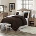 Swift Home Luxurious Reversible High Pile Plush and Sherpa Comforter Set