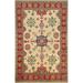Geometric Kazak Oriental Traditional Area Rug Handmade Wool Carpet - 4'11" x 6'11"