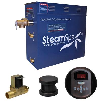 SteamSpa Oasis 4.5 KW QuickStart Steam Bath Generator Package with Built-in Auto Drain in Oil Rubbed Bronze