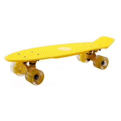 22 Inch Highly Flexible Cruiser Skateboard with LED Light Up PU Wheels - 1pc