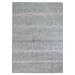 Shahbanu Rugs Cardiac Design with Pastel Colors Textured Wool and Pure Silk Hand Knotted Oriental Rug (9'0" x 12'5")