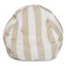 Majestic Home Goods Vertical Stripe Classic Bean Bag Chair Small/Large