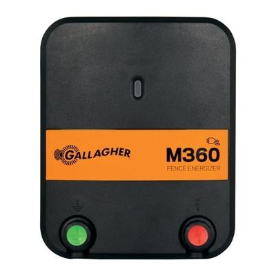 Gallagher M360 110 volt Electric Fence Energizer 55 mi. Black/Orange