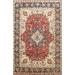 Floral Traditional Heriz Serapi Oriental Area Rug Wool Hand-knotted - 7'11" x 9'11"