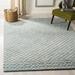 Safavieh Handmade Abstract Contemporary Blue / Ivory Wool Rug - 8' x 10'