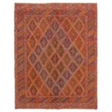 ECARPETGALLERY Hand-knotted Tajik Caucasian Burnt Orange Wool Rug - 4'9 x 6'0