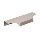 Extent 4-9/16 in (116 mm) Center-to-Center Satin Nickel Cabinet Edge Pull - 4.5625