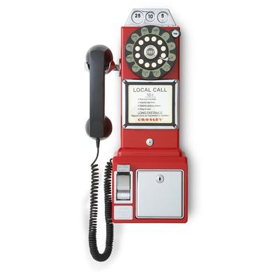 Crosley Radio 1950's Payphone- Red