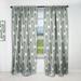 Designart 'Retro Geometrical Abstract Minimal Pattern IV' Mid-Century Modern Blackout Curtain Single Panel