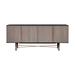 Turin Rustic Oak Wood Sideboard Cabinet with Copper Accent