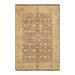 Overton Hand Knotted Wool Vintage Inspired Traditional Mogul Brown Area Rug - 6' 2" x 9' 1"