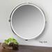 Uttermost Tazlina Brushed Nickel Round Mirror - 29.5x29.5x2