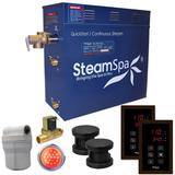 SteamSpa Royal 10.5 KW QuickStart Steam Bath Generator Package with Built-in Auto Drain in Oil Rubbed Bronze