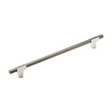 Urbanite 10-1/16 in (256 mm) Center-to-Center Polished Chrome/Black Chrome Cabinet Pull - 10.0625