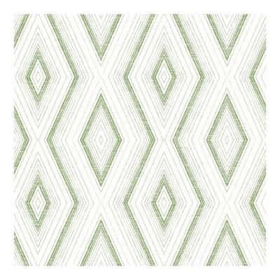 Santa Cruz Green Geometric Wallpaper - 20.5 x 396 x 0.025
