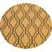 Trellis Contemporary Oriental Area Rug Wool Hand-tufted Office Carpet - 8'0" x 8'0" Round