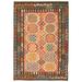 Flat-weave Sivas Red Wool Kilim - 5'7" x 8'0"/5'7 x 8'0