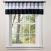 Lush Decor White/ Black Iman Valance - 18 x 84