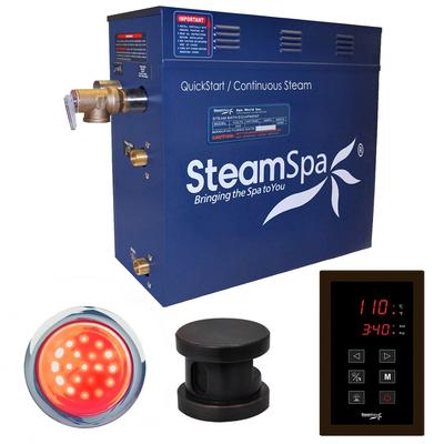 SteamSpa Indulgence 4.5 KW QuickStart Steam Bath Generator Package in Oil Rubbed Bronze