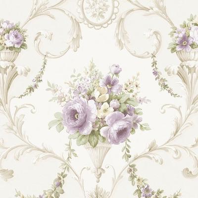Ornamental Floral Wallpaper