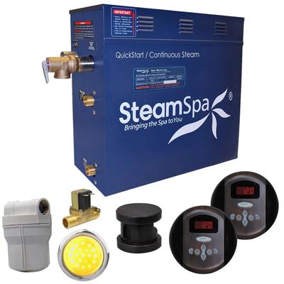 SteamSpa Royal 9 KW QuickStart Steam Bath Generator Package with Built-in Auto Drain in Oil Rubbed Bronze