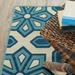 Style Haven Catalina Greek Tiles Ivory/Blue Indoor-Outdoor Rug--