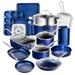 Granitestone Blue Nonstick 20 Piece Cookware and Bakeware Set