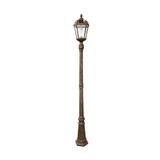 Gama Sonic Royal Weathered Bronze Solar Lamp Post With GS Solar Light Bulb