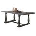 Transitional Style Wooden Dining Table with Trestle Base, Gray