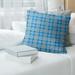 Carolina Football Luxury Plaid Accent Pillow-Faux Suede