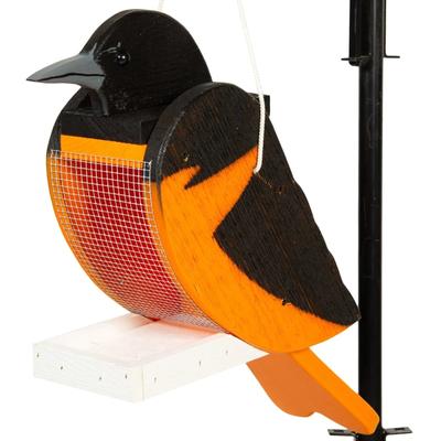 Pine Balitmore Oriole Bird Shaped Feeder