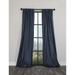 -Ripple Solid Blackout Thermal Rod Pocket Curtain Single Panel, 54 by 63-Inch, Navy Blue